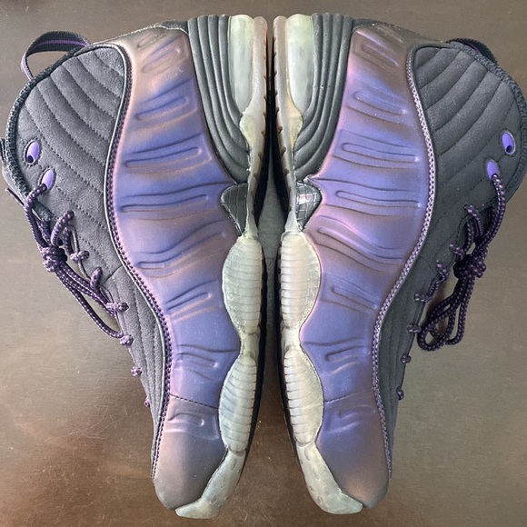 🍆 2010 Nike Air 1/2 Cent Eggplant PENNY HARDAWAY - Mens 9.5 DEADSTOCK 🍆 - Picture 6 of 14